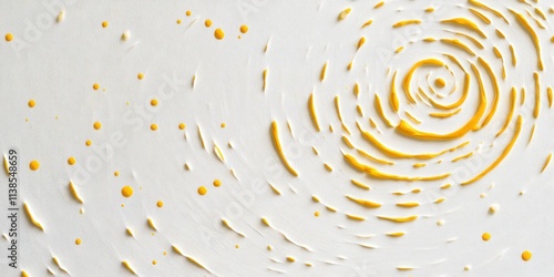 Abstract Yellow Paint Swirl...