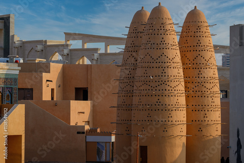 Wallpaper Mural Doha, Qatar - December 15, 2023: Dove Towers at Katara Cultural Village. Torontodigital.ca
