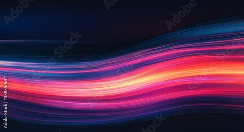 Abstract Swirling Neon Colo...