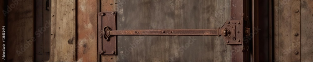 Iron pointer pointing at an ancient iron placard on the wall of an elevator shaft, directed, elevator, iron Iron pointer pointing at an ancient iron placard on the wall of an elevator shaft, directed, elevator, iron