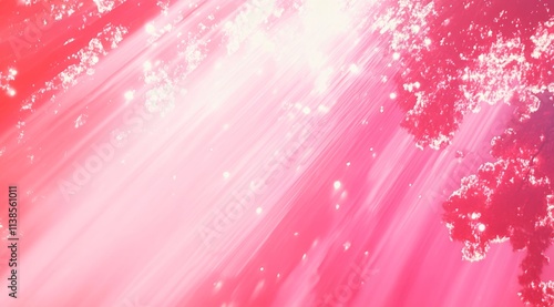 Pink Light Rays Illuminate ...
