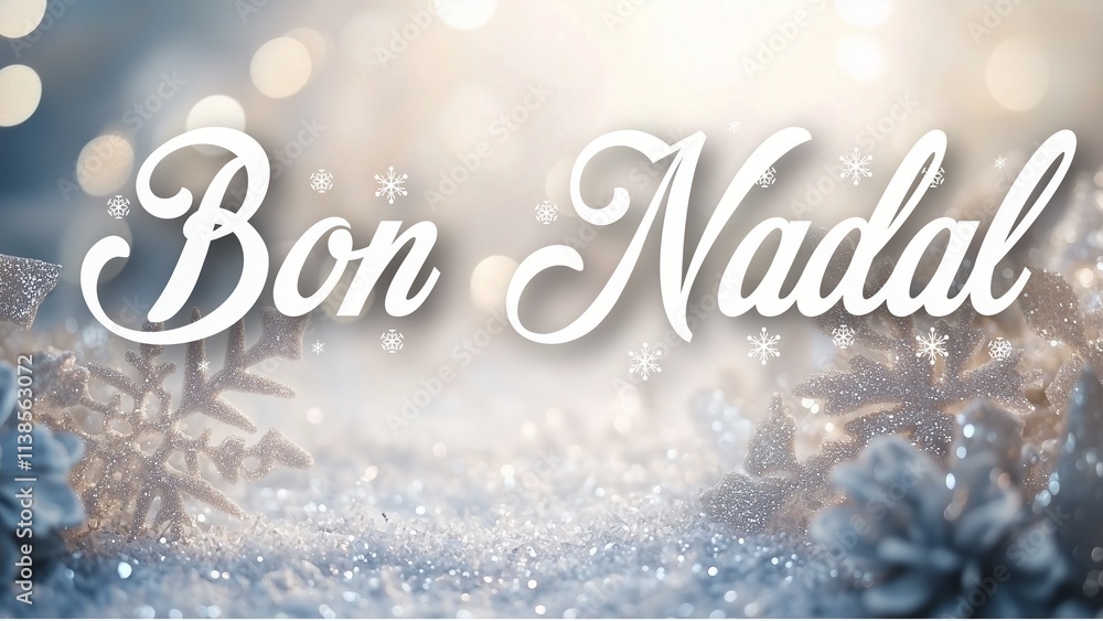 Elegant Christmas Background with Silver Elements and Elegant Christmas Background with Silver Elements and