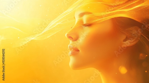 Golden Light Illuminates A ...