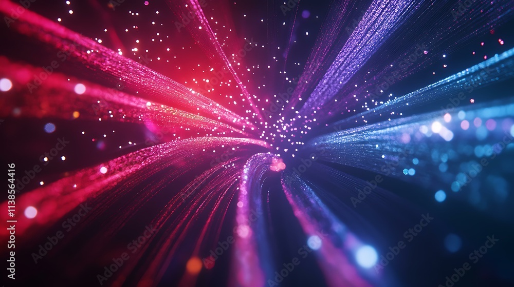 Fototapeta premium Multiple firework bursts creating vibrant trails of light to commemorate the transition into 2025