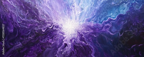 Abstract Purple and Blue Sw...
