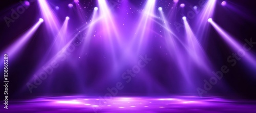Purple Stage Lighting Illum...