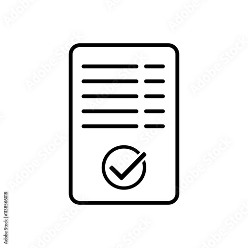 Checkmark icon vector. confirm terms illustration sign. approve symbol. ok logo. approve mark.
