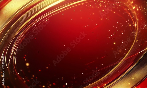 Abstract Red Background Wit...