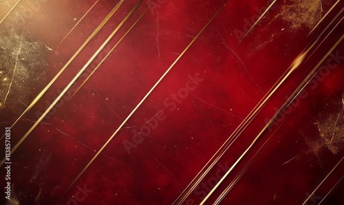Abstract Red Background Wit...