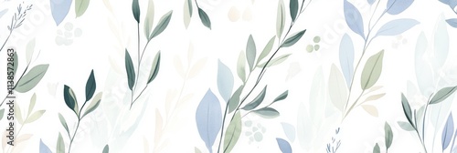 Flowers illustrated in watercolor. Manually composed artwork. Comprehensive collection of watercolor elements.