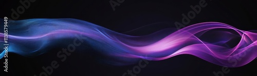 Abstract Purple and Blue Fl...
