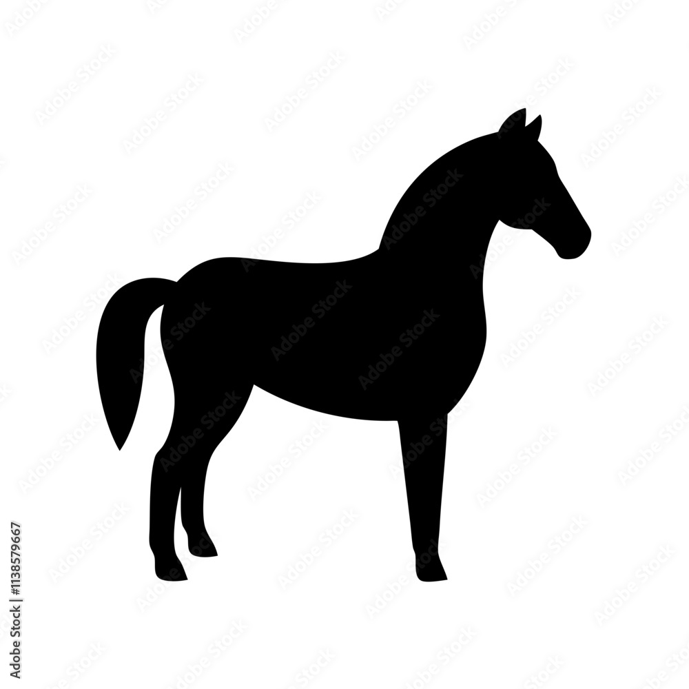 horse silhouette isolated on white horse silhouette isolated on white