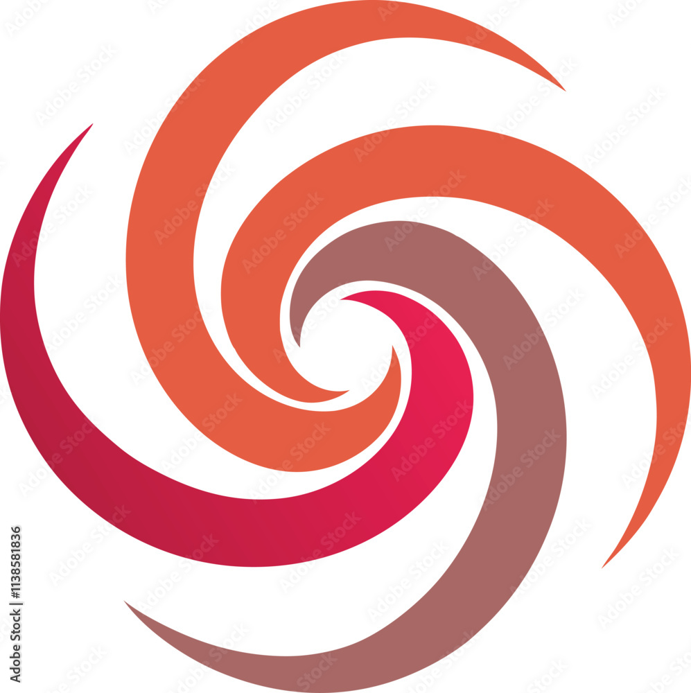 Abstract Swirling Design Red, Orange, Brown Spiral Vortex Abstract Swirling Design Red, Orange, Brown Spiral Vortex