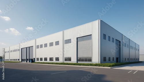 Modern logistics warehouse building structure