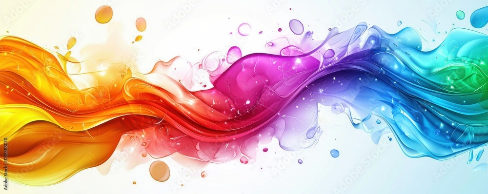 Vibrant colorful background with dynamic flowing lines Vibrant colorful background with dynamic flowing lines
