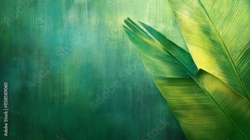 Lush Green Tropical Leaves ...