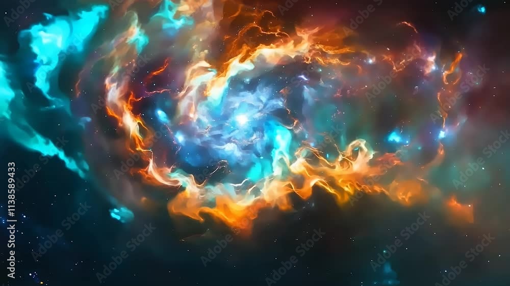 Vibrant Colorful Nebula Motion Background | Cosmic Beauty in Motion Vibrant Colorful Nebula Motion Background | Cosmic Beauty in Motion