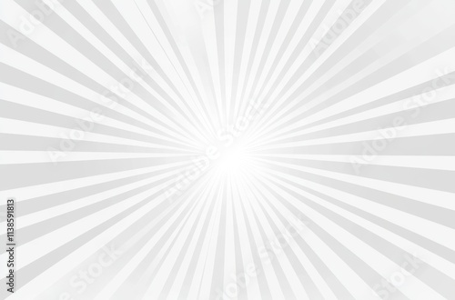 Abstract Grey and White Rad...