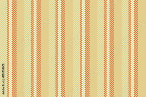 Atriped seamless textile fabric, party pattern stripe vector. Kid texture lines background vertical in amber and light colors. photo