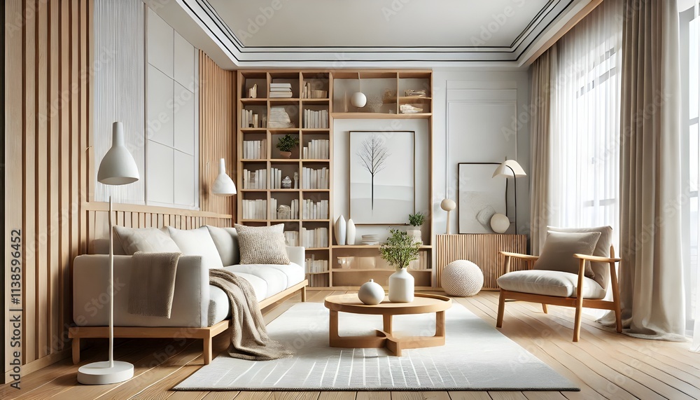 Modern Elegance with Sleek Furniture and Bold Art Modern Elegance with Sleek Furniture and Bold Art