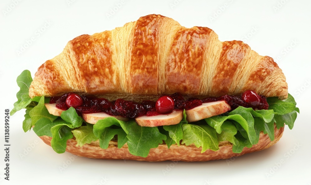 A sandwich with meat and lettuce A sandwich with meat and lettuce