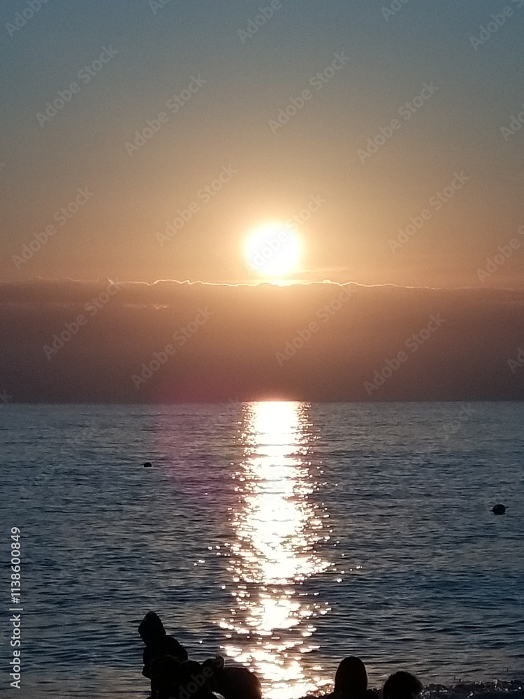 Fototapeta premium sunset on the sea