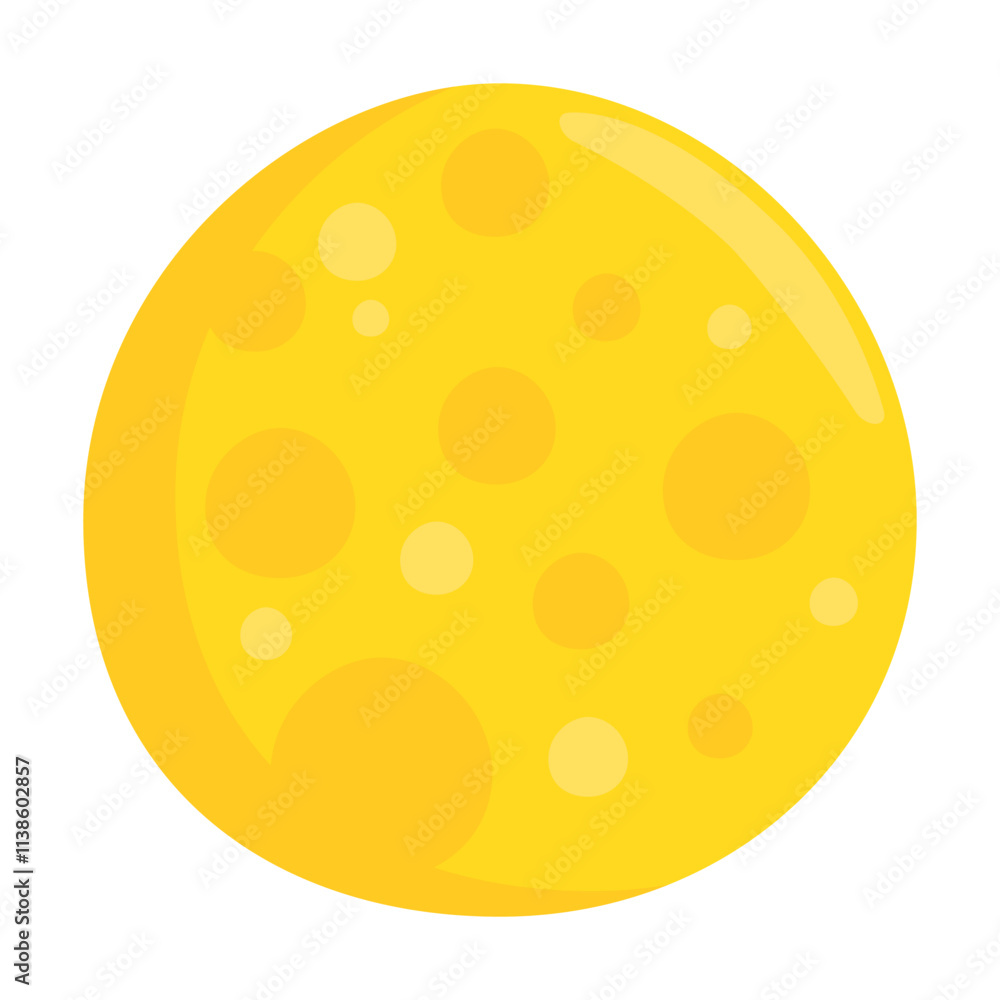 Full Moon Emoji Icon Illustration. Phases of the Moon Vector Symbol Emoticon Design Doodle Vector. Full Moon Emoji Icon Illustration. Phases of the Moon Vector Symbol Emoticon Design Doodle Vector.