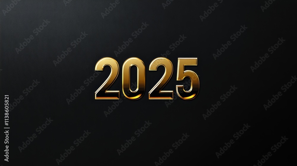 Golden 2025 New Year Greeting - Elegant gold digits on black, symbolizing celebration, new beginnings, hope, prosperity, and future. Golden 2025 New Year Greeting - Elegant gold digits on black, symbolizing celebration, new beginnings, hope, prosperity, and future.