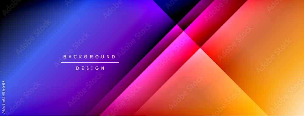 Colorful gradient with lines made of shadow and light. Creative background Colorful gradient with lines made of shadow and light. Creative background