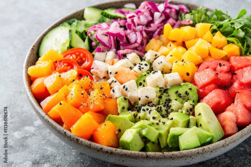 Energizing fruit and grain bowl promoting balanced nutrition for body and mind Energizing fruit and grain bowl promoting balanced nutrition for body and mind