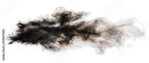 Black powder dust splash photo