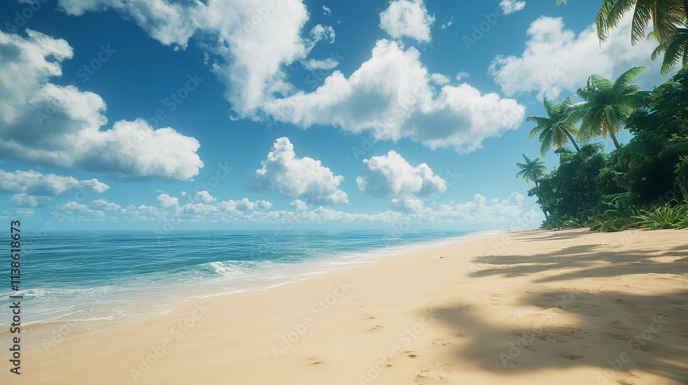 Beautiful Tropical Beach Sea and Sand on Blue Sky and White
Beautiful Tropical Beach Sea and Sand on Blue Sky and White