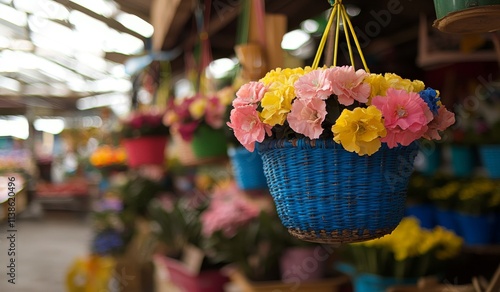 A vibrant greenhouseoverflowing with exquisite flowers and plants available for sale