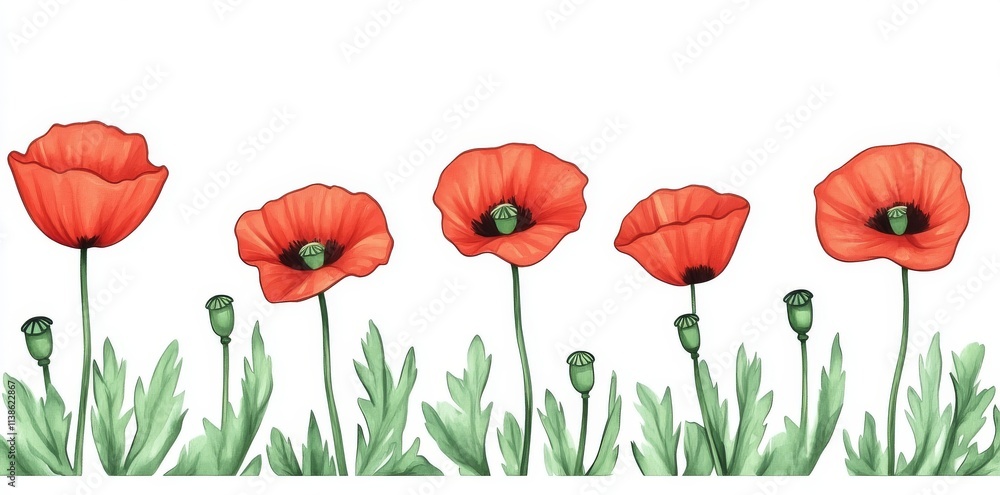 Fototapeta premium set of tulips