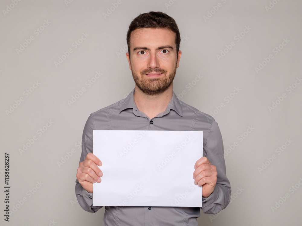 Man holding a cartel Man holding a cartel