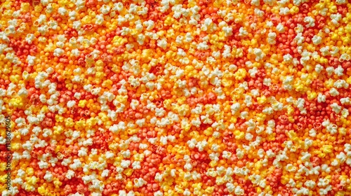A background of lots of popcorn. Snacks for watching a movie. Food at the cinema. High quality photo 