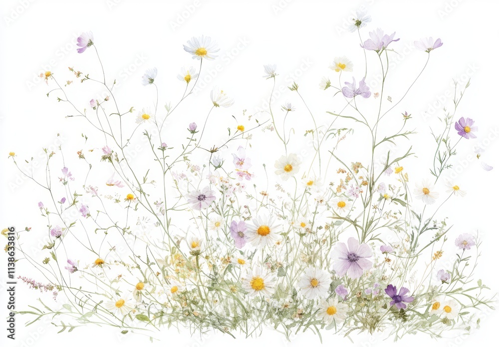meadow with daisies meadow with daisies