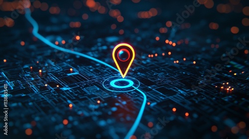 Digital Location Tracking System Network Map