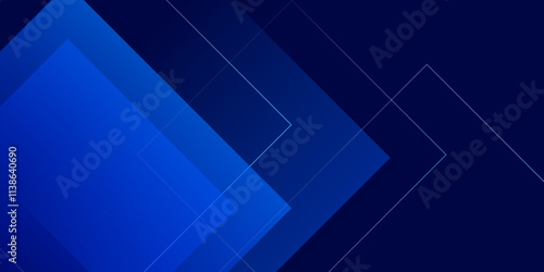 blue minimalist abstract background with triangles and lines