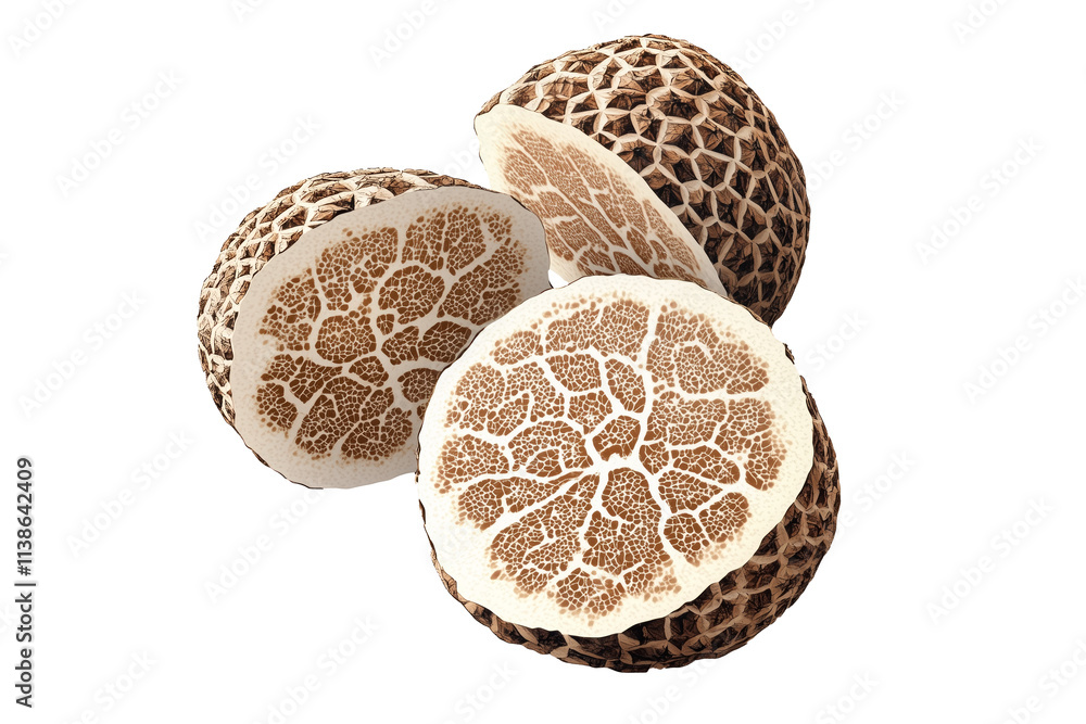 Fresh Marzuolo truffles isolated on white transparent background, great for culinary and gourmet themes. Fresh Marzuolo truffles isolated on white transparent background, great for culinary and gourmet themes.