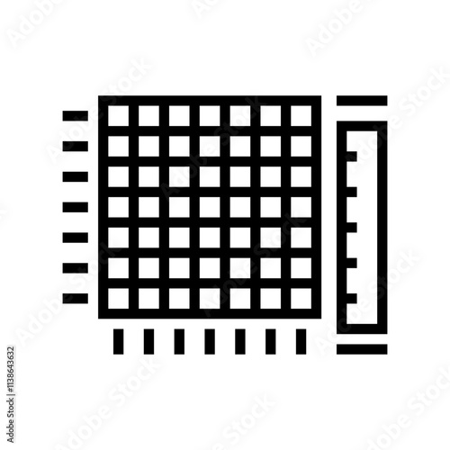 heatmap big data line icon vector. heatmap big data sign. isolated contour symbol black illustration