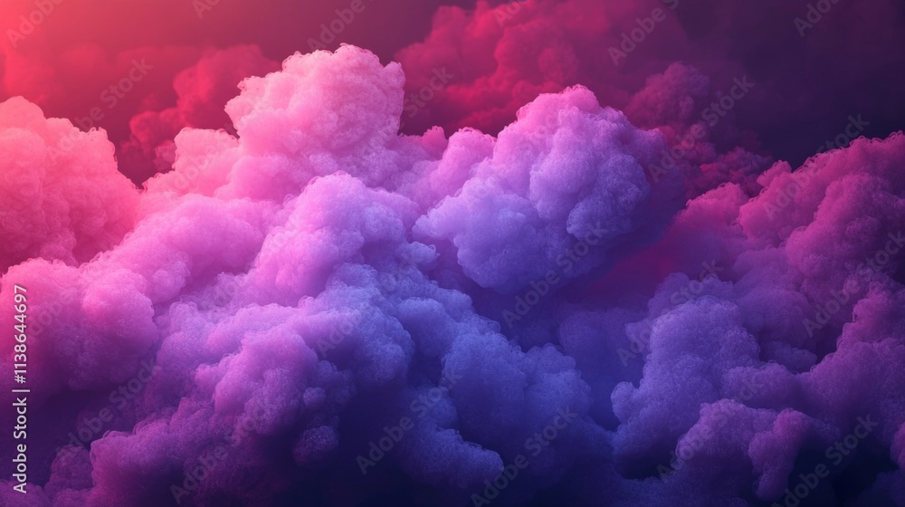 Vibrant Purple and Pink Cloud Formation Abstract Art Vibrant Purple and Pink Cloud Formation Abstract Art