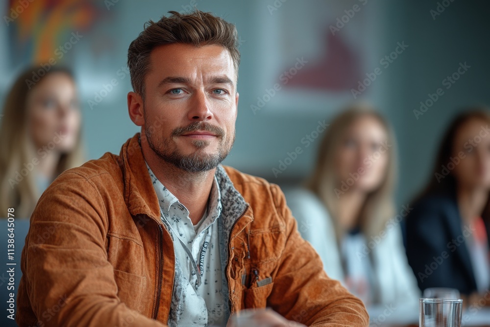 A group of professional social workers collaborating in a meeting room, brainstorming ways to address a community issue. Generative AI A group of professional social workers collaborating in a meeting room, brainstorming ways to address a community issue. Generative AI
