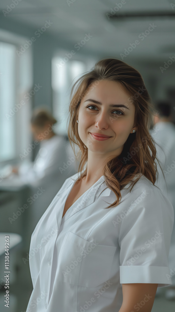 Blouse Blanche De Laboratoire/ Médicale Unisexe - Manches Longues, Coton, Poches - Taille Grande