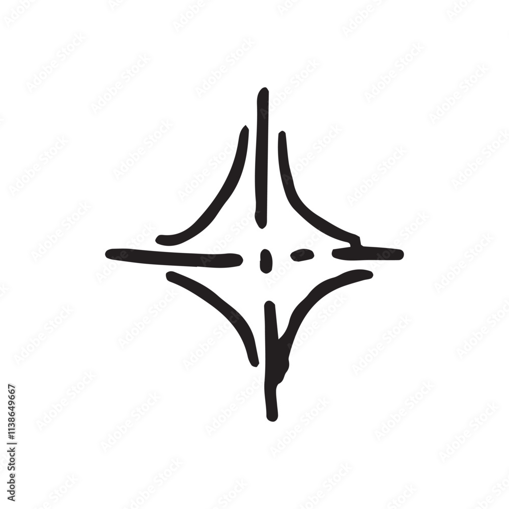 sparkle, star illustration, icon on white background sparkle, star illustration, icon on white background