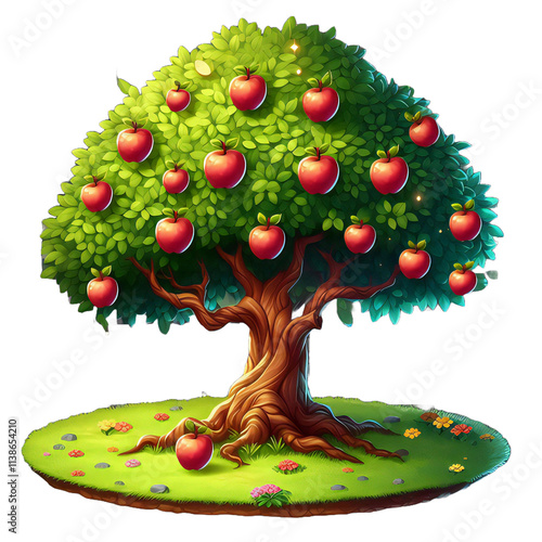 apple tree with apples