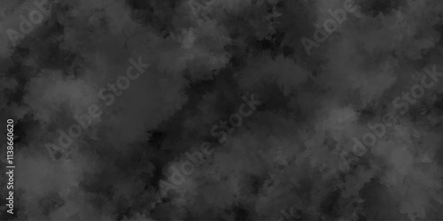 Grainy and grunge white powder explosion on black background, black cloud textured and sky white clouds background with blurred and grunge stains, Abstract old grunge dark gray smoke cloud texture.