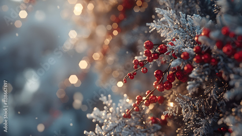 Winter landscape detail photo