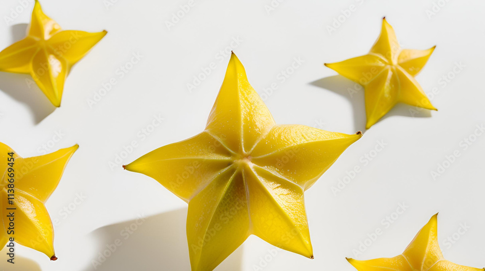 starfruit isolated on white background starfruit isolated on white background