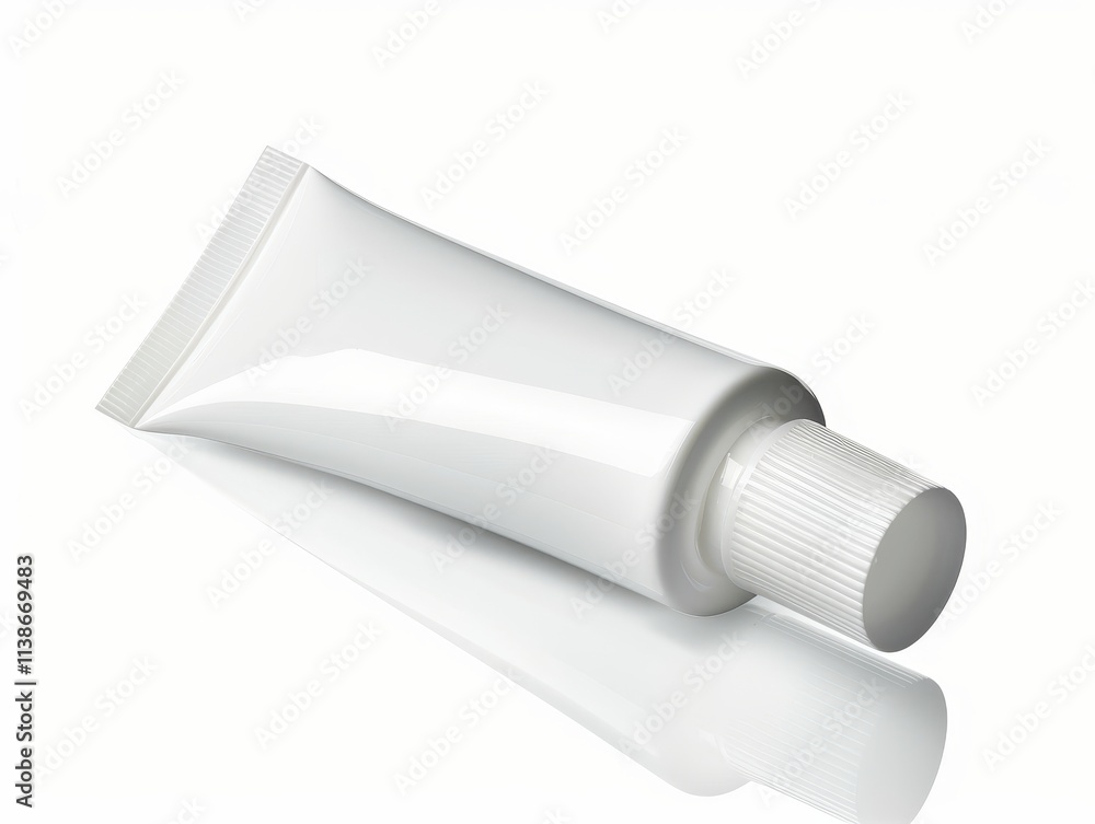Ointment tube isolated on white background for healthcare branding Ointment tube isolated on white background for healthcare branding